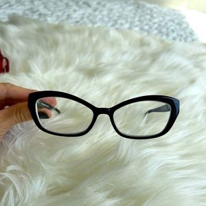 Kate Spade Christi 0W08 135 Eye glasses back with tan pattern